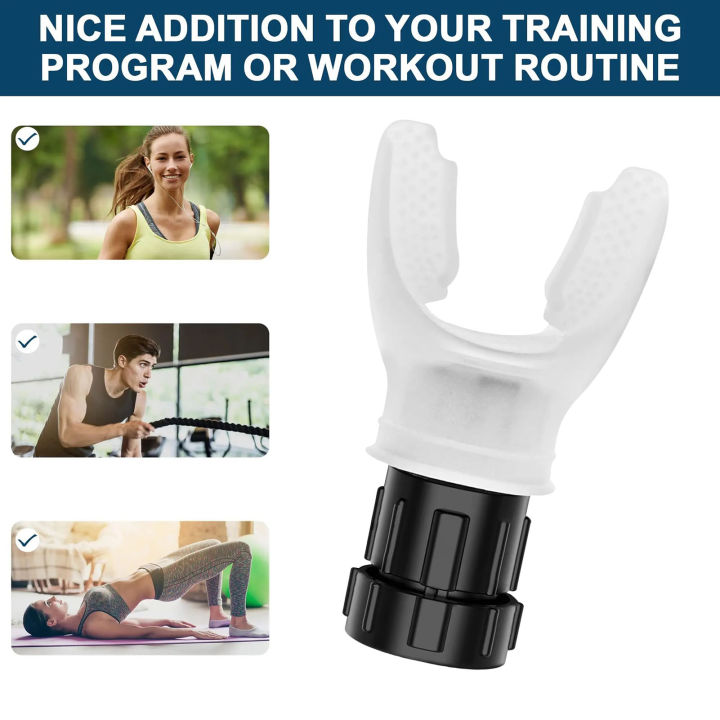 Oral Muscle Strengthening Tool Enhance Lung Capacity with Adjustable Resistance Breathing Trainer Ideal for Men Women Improve Oral Muscles Abdominal Breathing Po ble Training Equipment Men Women