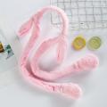 Bunny Ears Headband Moving Cute Warm Plush Airbag Rabbit Funny Gift Movable Creek. 