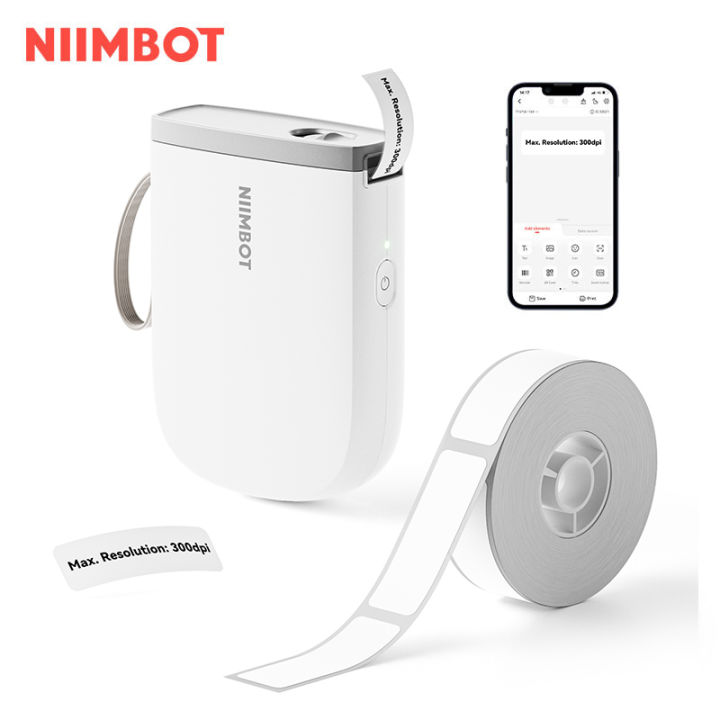 NIIMBOT D11 New Version Label Printer Mini Portable 300DPI Bluetooth Wireless Label Maker Name ...