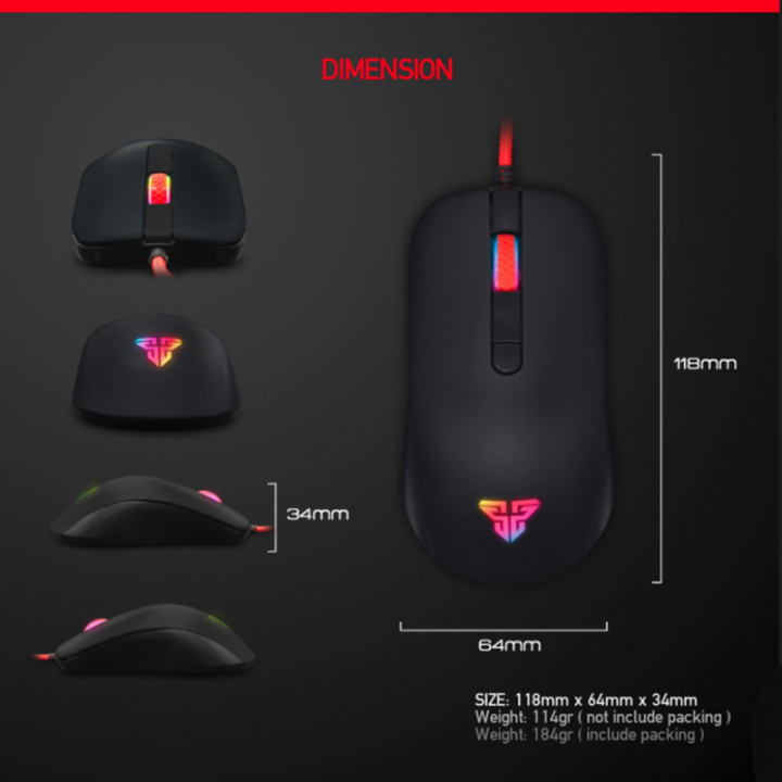 FANTECH%20G10%202400DPI%20Professional%20Wired%20Mouse%20(BLACK)%20LED%20Optical%20USB%20Game%20Gaming%20Mouse%20Gamer%20for%20PC%20Computer%20Laptop%20Pro%20Office%20-%20Image%203