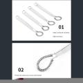 Stainless Steel Hand Held Spring Whisk Mini Kitchen Eggs Sauces Mixer Spring Beater Hand Honey Stir. 