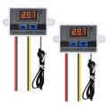 2Pcs XH-W3001 Pid Temperature Controller with Sensor AC110V-220V Thermostat Temperature Switch Heating Cooling. 