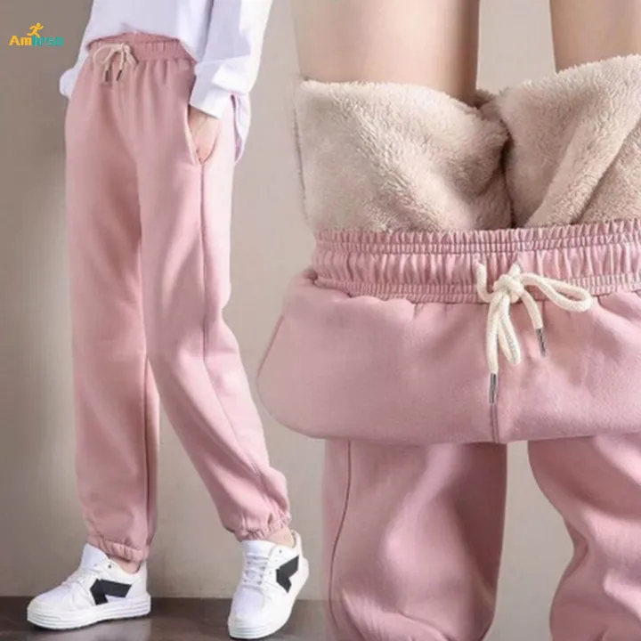 Women%20Warm%20Casual%20Trousers,%20Girls%20Winter%20Fleece%20Jogger%20Pant,Ladies%20Thickened%20Thermal%20Sweatpants%20Sports%20Trousers%20with%20Drawstring%20Closure%20XL%20-%20Image%205