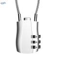 3 Digit Combination Lock, Padlock Cable Locks, Metal Backpack Portable Suitcases Padlock Cable. 