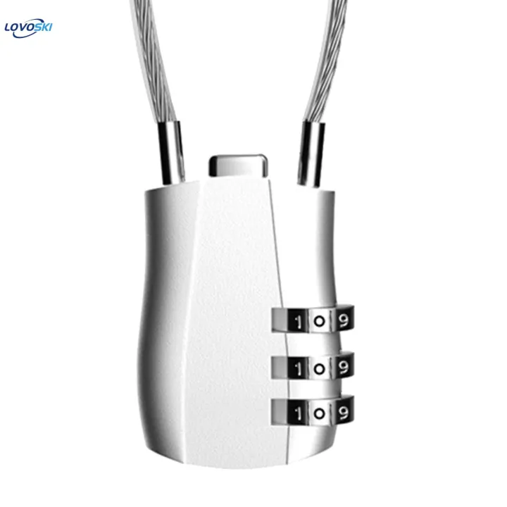 3%20Digit%20Combination%20Lock,%20Padlock%20Cable%20Locks,%20Metal%20Backpack%20Portable%20Suitcases%20Padlock%20Cable%20-%20Image%204