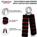 1 PC Single Hand Sport CrossFit Hand Grip Gripper Forearm Strength Expander Finger Exerciser. 