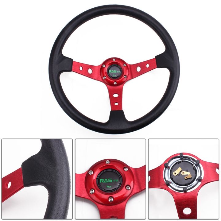 RASTP-14inch%20350mm%20Universal%20Racing%20Drift%20Steering%20Wheel%20%20Aluminum%20PU%20Car%20Sport%20Steering%20Wheels%20Car%20Accessories%20RS-STW020-TP%EF%BC%88red%EF%BC%89%20-%20Image%207
