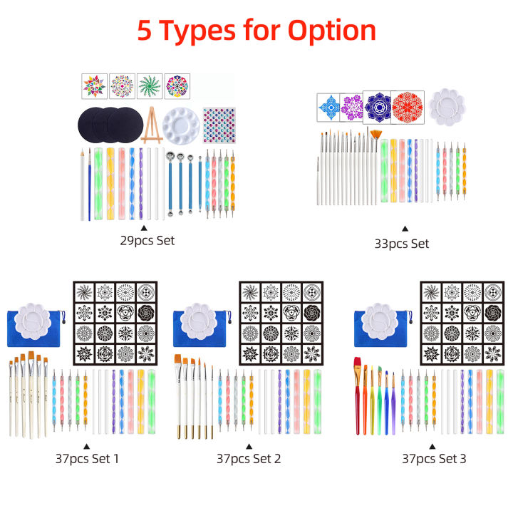 33pcs%20Mandala%20Dotting%20Tools%20Set%20with%20Stencils%20Palette%20Paint%20Brush%20Ball%20Stylus%20Pens%20for%20Painting%20Rocks%20Nails%20Canvas%20Coloring%20Art%20Drawing%20-%20Image%209
