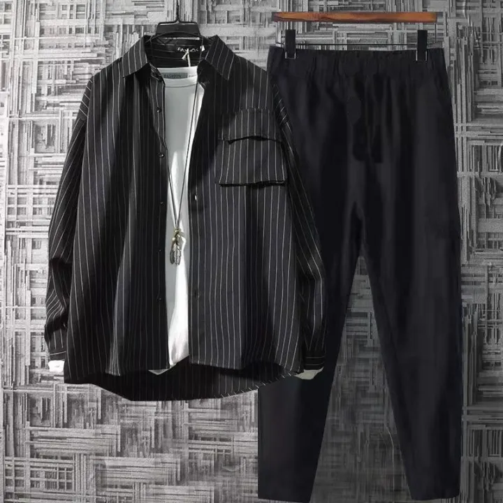 Men's%20Clothing%20New%20Long%20Sleeve%20Shirt%20Trendy%20with%20a%20Set%20of%20Casual%20Suit%20Fashion%20ins%20Hong%20Kong%20Style%20Coat%20for%20Men%20Summer%20-%20Image%206