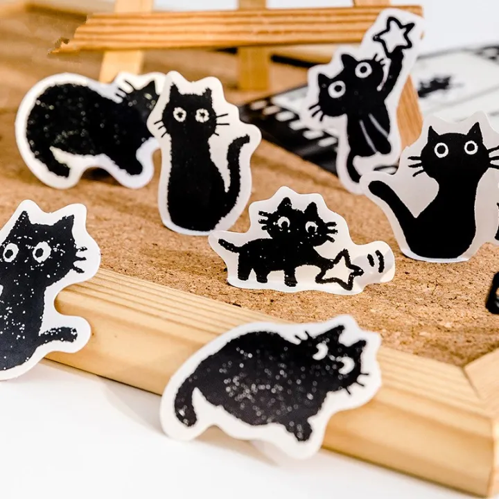 45PCS%20Black%20Cat%20Theme%20Stickers%20Decoration%20Kawaii%20Cute%20Cats%20Stickers%20Self-adhesive%20Scrapbooking%20Stickers%20For%20Laptop%20Planners%20-%20Image%207