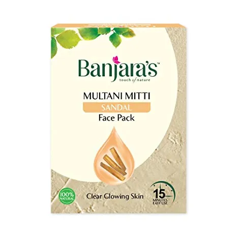 Banjara's%20Multani%20Mitti%20+%20Sandal%20Face%20Pack%20Powder%20100gms%20(5*20gms)%20-%20Image%202
