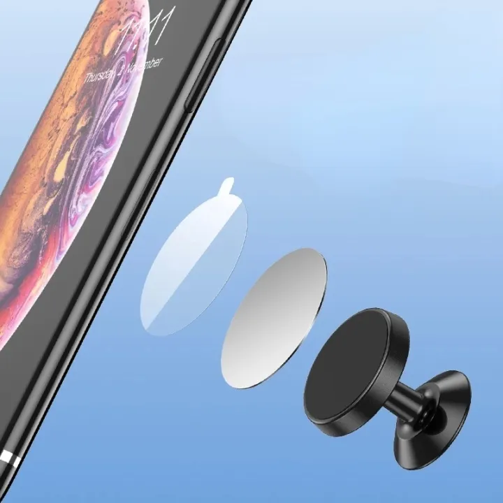 5pcs%20Black%20Matte%20Mobile%20Phone%20Magnetic%20Metal%20Disc%20Plate%20/%20Square%20Round%20Lron%20Sheets%20Car%20Phone%20Holder%20With%20Adhesive%20-%20Image%204