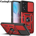 For OPPO A58 4G NFC Armor Ring Case Cover Magnetic Car Holder Shockproof Camera Protection for OPPO A58 4G Back Cover. 