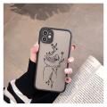 Line Art Sketch Flower Girl Protection Phone Case For iPhone 12 11 13 Pro MAX X XS XR SE 2 6s 7 8 Plus Hard Translucent Cover. 