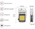 Electronic Rechargeable Lighter, Electric Arc Lighter, Electric Lighter USB Rechargeable Dual Arc Lighters, Cool Plasma Lighter with Waterproof Transparent Shell. 