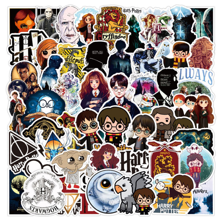 20/40pcs Harry Potter Stickers Hogwarts Wizarding World Stickers for Laptop Scrapbook Journal Kids Girls Boys Stickers