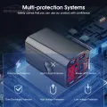 Geepact Car Inverter 200W Peak Power Multifunctional Automotive 12V/24V to DC 110V/220V Inverters 3 USB 1 QC3.0 Fast Charging Ports Adapter Inverter Digital Display Cigarette Lighter Car Truck Universal. 