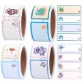 1/4pcs Cartoon Name Stickers Waterproof Self-adhesive Name Labels Children School Stationery Tag Personal Tags. 