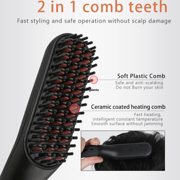 NEW%20Ceramic%20Electric%20Comb%20Straight%20Men's%20Hair%20Brush%20Straight%20Beard%20Professional%20Fast%20Heating%20Electric%20Hair%20Straightener%20-%20Image%205