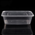 50Pcs  750ML Transparent Disposable Lunch Box. 