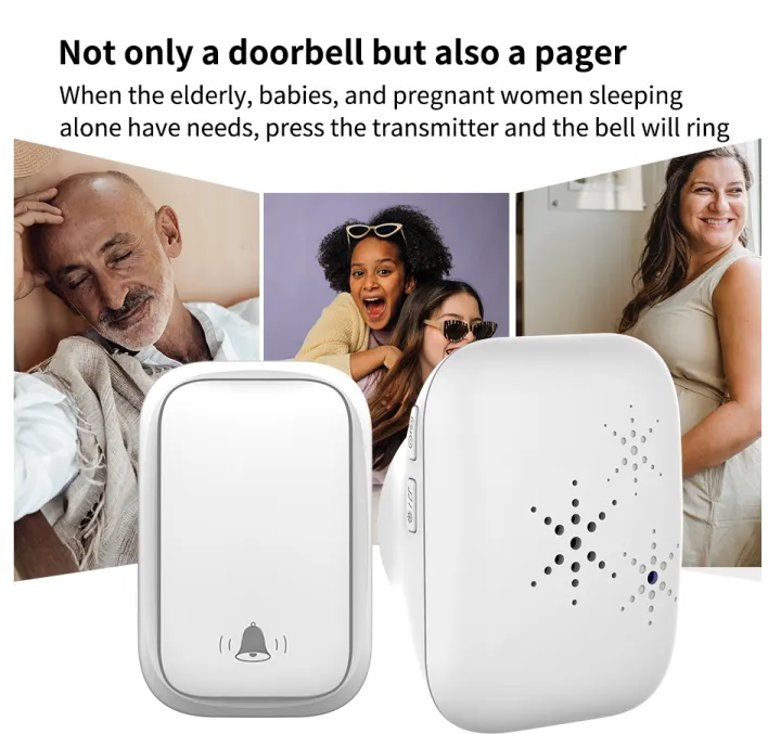 Wireless%20Doorbell%20smart%20Self%20Powered%20Waterproof%20Wireless%20Doorbell%20No%20Battery%20Required%20-%2038%20tunes%20-%204%20volume%20level%20door%20bell%20-%20Image%208