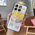 cute Fashion Design Phone Case For ZTE Blade V70 Anti-knock Back Cover Skin feel silicone Cartoon Soft Case Simplicity. 