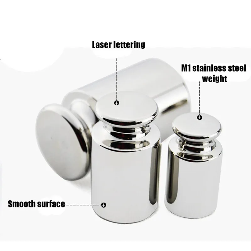 2kg Calibration Weights (2-Pack) – M1 Class High Precision, Chrome Steel, For Digital Scales & Balances