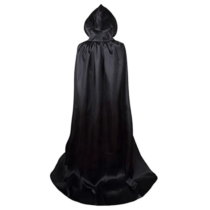2Pcs%20Set%20Halloween%20Costume%20Death%20Cloak%20Black%20Death%20Cloak%20L%20Size%201.5M%20Long%2059%20Inches%20Suitable%20for%20Outdoor%20-%20Image%202