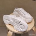 ︾ Thick Bottom Lazy Half Summer New Slippers Years 2024 Canvas Breathable Daddy Closed Toe Height Increasing Skinny Shoes Ladies Bra +. 