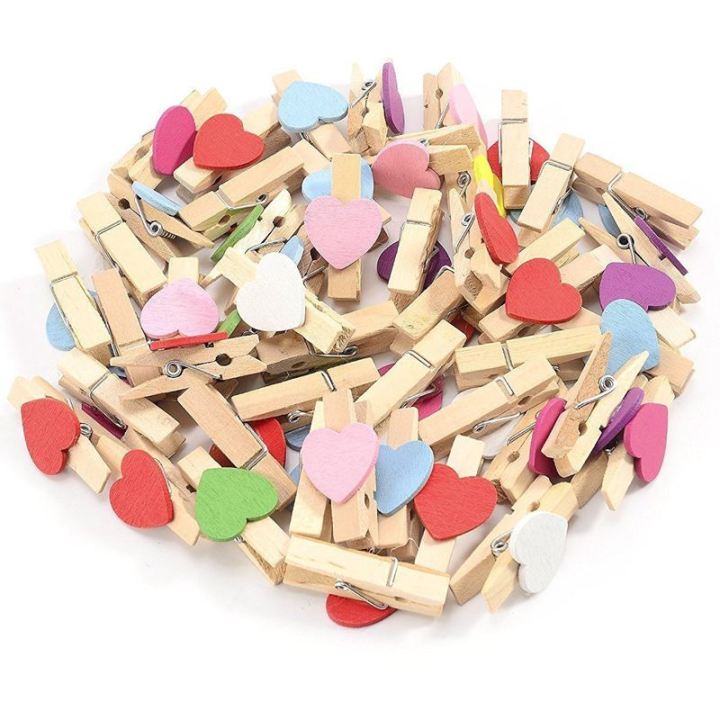 50pcs%20Mixed%20Colours%20Mini%20Wooden%20Peg%20Photo%20Paper%20Peg%20Craft%20Clips%20-%20Image%203