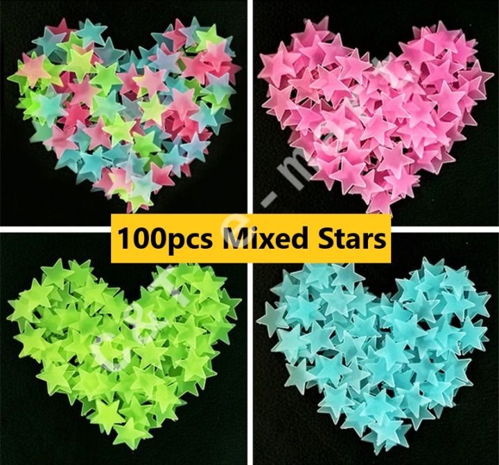 100Pcs%20Radium%20Luminous%20Star%20Stickers%20High%20Quality%203D%20Light%20Emitting%20Stars%20-%20Image%209