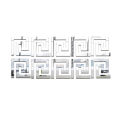 10pcs/set Acrylic Wall Applique Edge Self-pasted Stickers Mirror Border Decorative Strip 3D Thread Waist Line Skirting Line. 