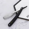 Professional Manual Shaver Straight Edge Stainless Steel Sharp Barber Razor Folding Shaving Beard Cutter. 