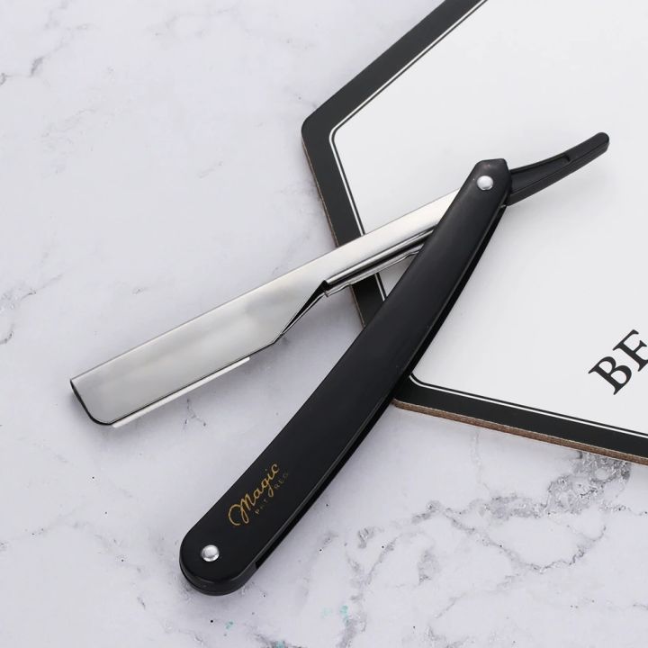 Professional Manual Shaver Straight Edge Stainless Steel Sharp Barber Razor Folding Shaving Beard Cutter
