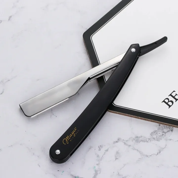 Professional Manual Shaver Straight Edge Stainless Steel Sharp Barber Razor Folding Shaving Beard Cutter
