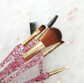 New Transparent Makeup Brush Set Creative Glitter Powder High Face Value Eye Shadow Brush Small Pretty Waist Makeup Brush. 