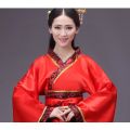 【WEJA】Women's Ancient Traditional Chinese Costume Half Sleeve Embroidery Hanfu Top High Waist Swing Skirt Outfit. 