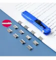 Paper Clipper And Refills Set Reusable Mini Binder No Hole Binding Clips For Max 40pages File Index Work School A6679. 