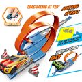 Speed Double Car Racing Track Kit Toy Drag Race Car Track For Kids Drift Track set. 