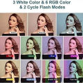 RGB Ring Light MJ30 12" with Mini Light  for YouTube | Photo-Shoot | Video Shoot | Live Stream | Reels | Makeup & Vlogging, White, 12 inch. 