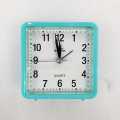 Alarm Clock Square and Round Small Bed Compact Travel Clocks Desk Bedside Desk Table Home Quartz Beep Cute Portable. 