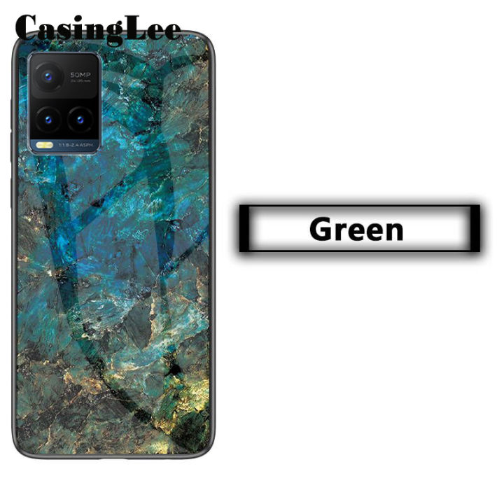 Casinglee%20For%20VIVO%20Y33%20Case%20Fashion%20Marble%20Tempered%20Glass%20Protector%20Soft%20Silicon%20Back%20cover%20for%20VIVO%20Y33%20Phone%20cases%20For%20girls%20and%20Boys%20-%20Image%205