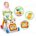 Children Music Walker with Developmental Activities, Push and Pull Toy for Toddlers, Baby Activity Walker Toy Comes with Two Patterns : Sit and Play, Stand and Walk.. 