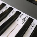 Piano Notes Sticker Removable Piano Keyboard Note Labels Staff Piano Key Stickers 61-Key Full Size. 