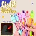 5 In 1 Cute Seal Ballpoint Pen Children Toys Multifunction Bubble Ballpoint Pen Gift For Boys Girls Roller Stamp Pen With Light Stylus Pen Organizer Sign Pen Color Pen. 
