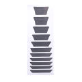 Fretboard Markers Inlay Sticker Decals for Guitar & Bass - Trapezoid. 