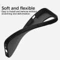 Ultra Thin Matte Silicone Soft Case For iPhone 14 13 12 Mini 11 Pro XS Max X XR SE 3 7 8 6S 6 Plus Solid Black Color Back Cover. 
