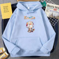 Chibi Noelle Genshin Impact Anime Hoodies Woman Oversized Streetwear Casual Sweatshirts Autumn/winter Vintage Female Clothing. 