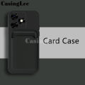 For infinix Smart 8 case Soft Card Holder Slot Silicone Wallet Cover For infinix Smart8 Back Cover Phone cases. 