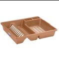Plate Holder / Dish Drainer Drying Plate Rack With Spoon Chopstick Storage Holder. 